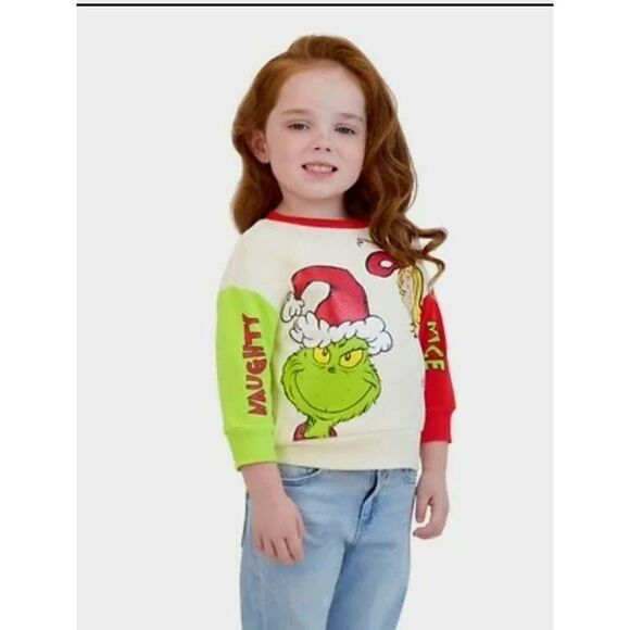 NWT DR SEUSS GRINCH THEMED TODDLER HOLIDAY LS TSHIRT - Picture 2 of 5